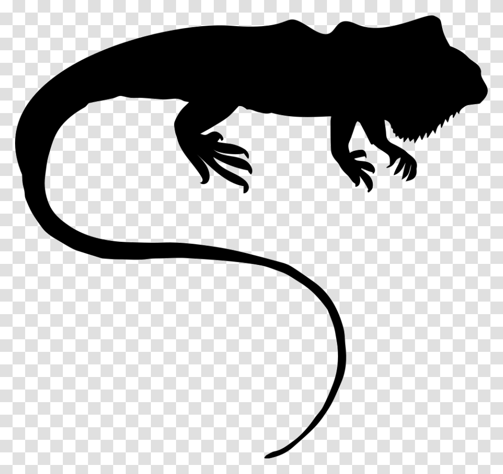 Iguana Silhouette Icon Free Download, Gecko, Lizard, Reptile, Animal Transparent Png