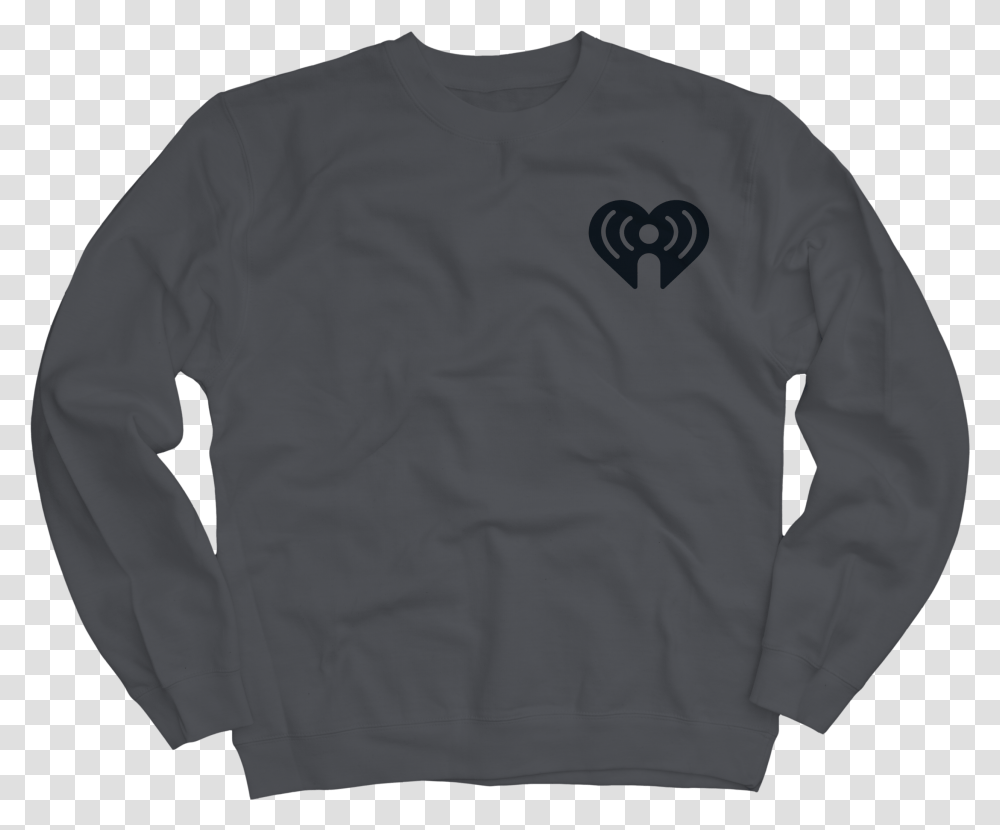 Iheart Logo Crewneck Sweatshirt Iheartradio, Clothing, Apparel, Sweater, Sleeve Transparent Png