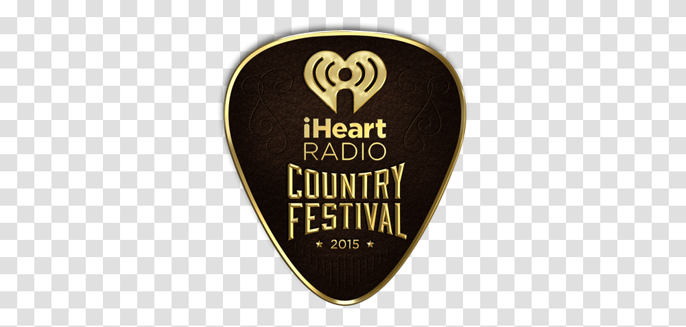 Iheartradio Country Music Festival Project Iheartradio, Plectrum, Gold Transparent Png