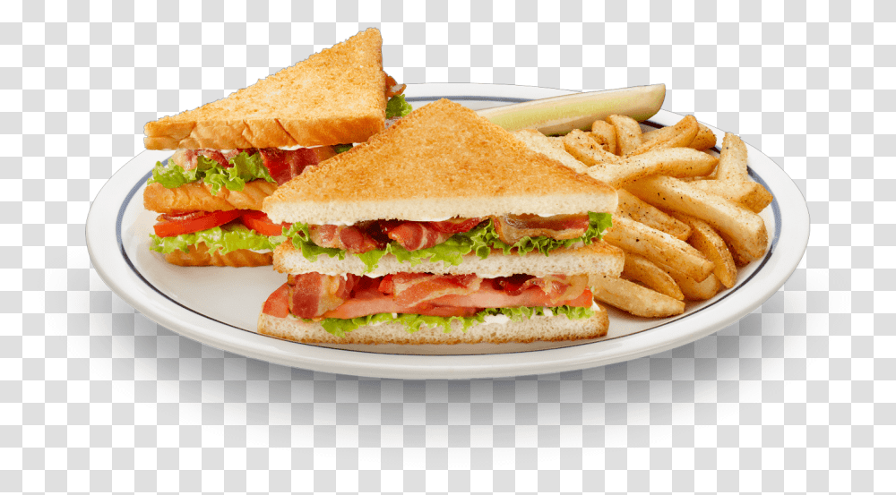 Ihop Club Sandwich With French Fries, Burger, Food, Lunch, Meal Transparent Png