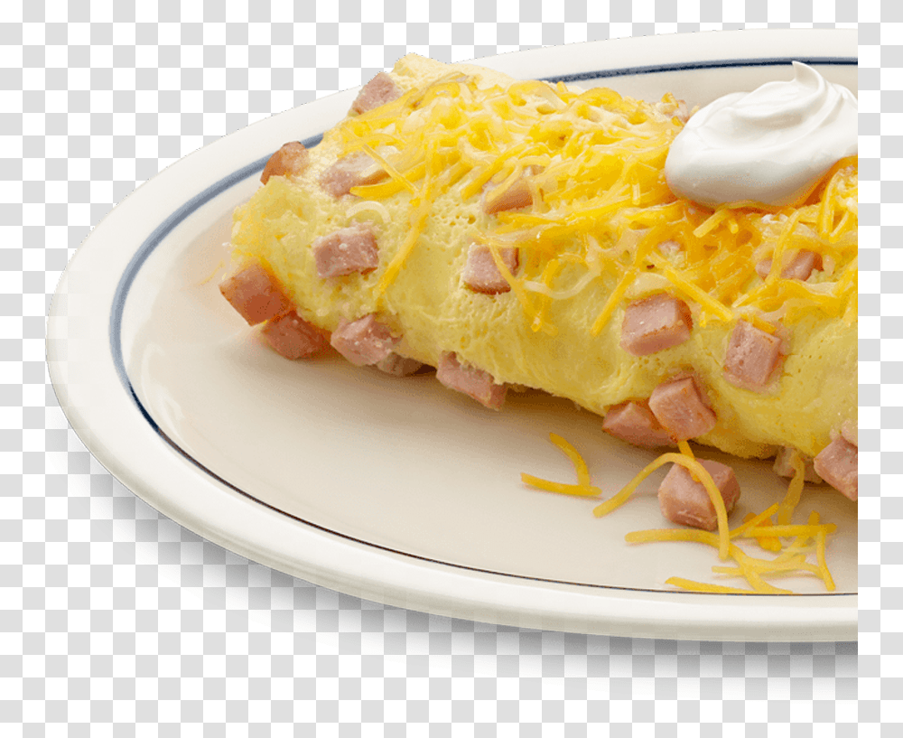 Ihop Ham And Cheese Omelette, Food, Burger, Burrito, Dish Transparent Png