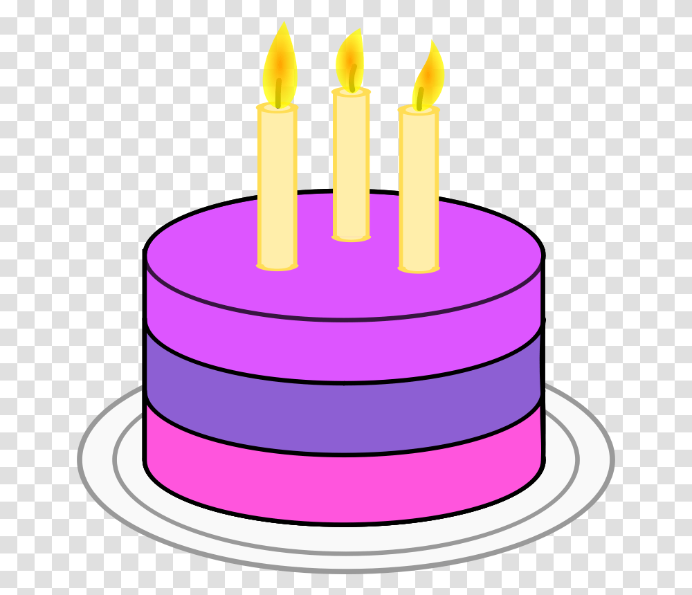 Iiii Clipart Birthday Candle, Birthday Cake, Dessert, Food, Icing Transparent Png