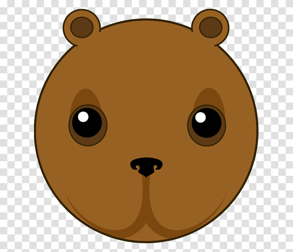 Ikabezier Cute Bear Head, Animals, Disk, Food, Cookie Transparent Png