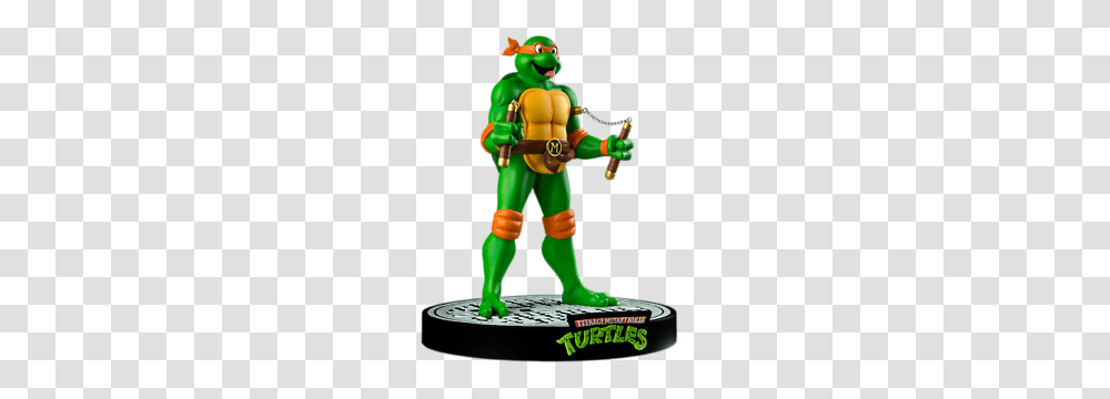 Ikon Collectibles Teenage Mutant Ninja Turtles Tmnt Michelangelo, Toy, Figurine, Alien, Green Transparent Png