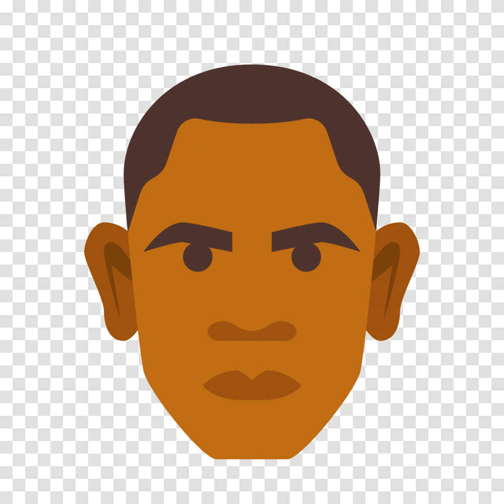 Ikonka Barack Obama, Head, Face, Word Transparent Png