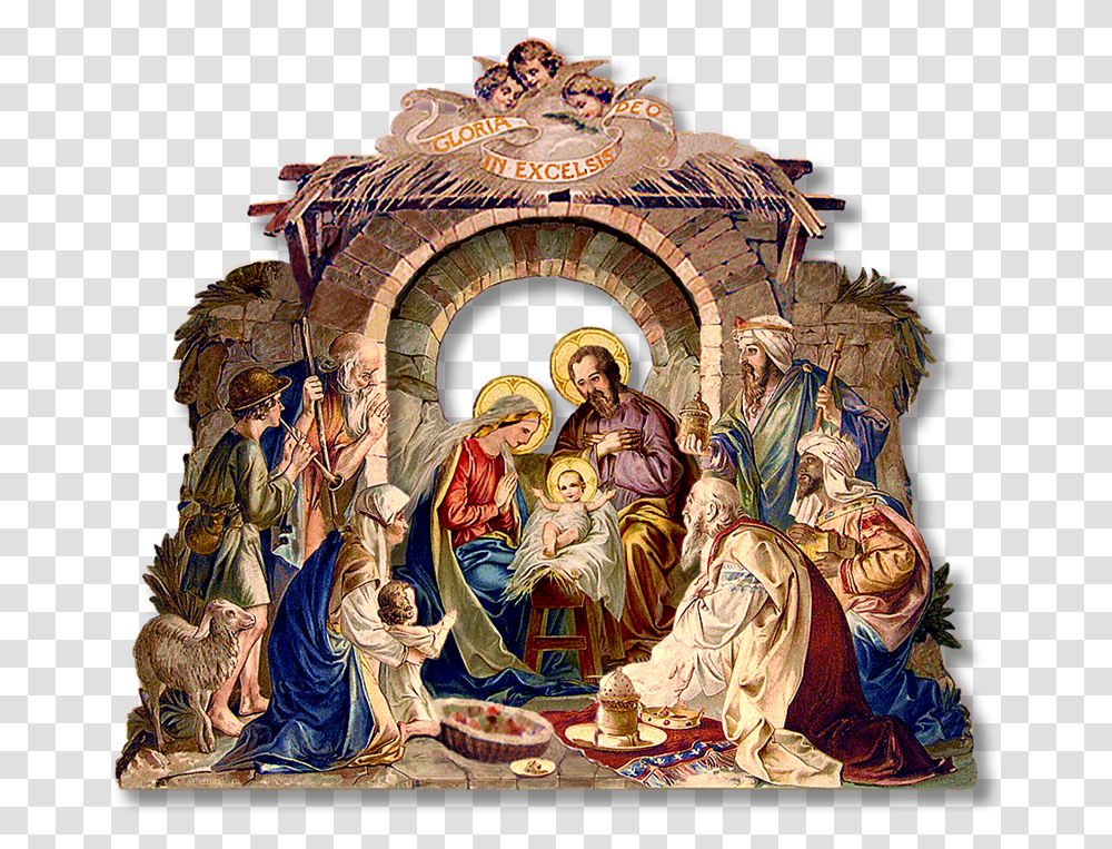 Il Presepe Di San Francesco Jesus Born Images, Person, Human, Painting Transparent Png