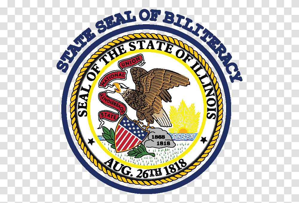 Il Seal Of Biliteracy, Logo, Trademark, Badge Transparent Png