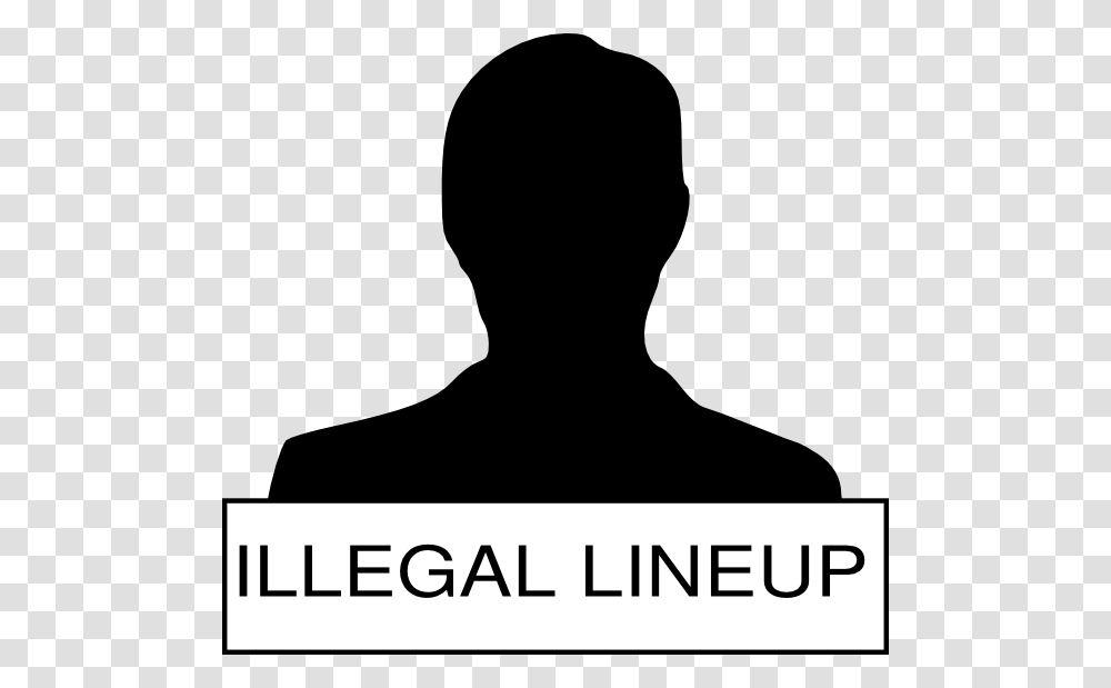 Illegal Lineup Clip Art, Silhouette, Person Transparent Png