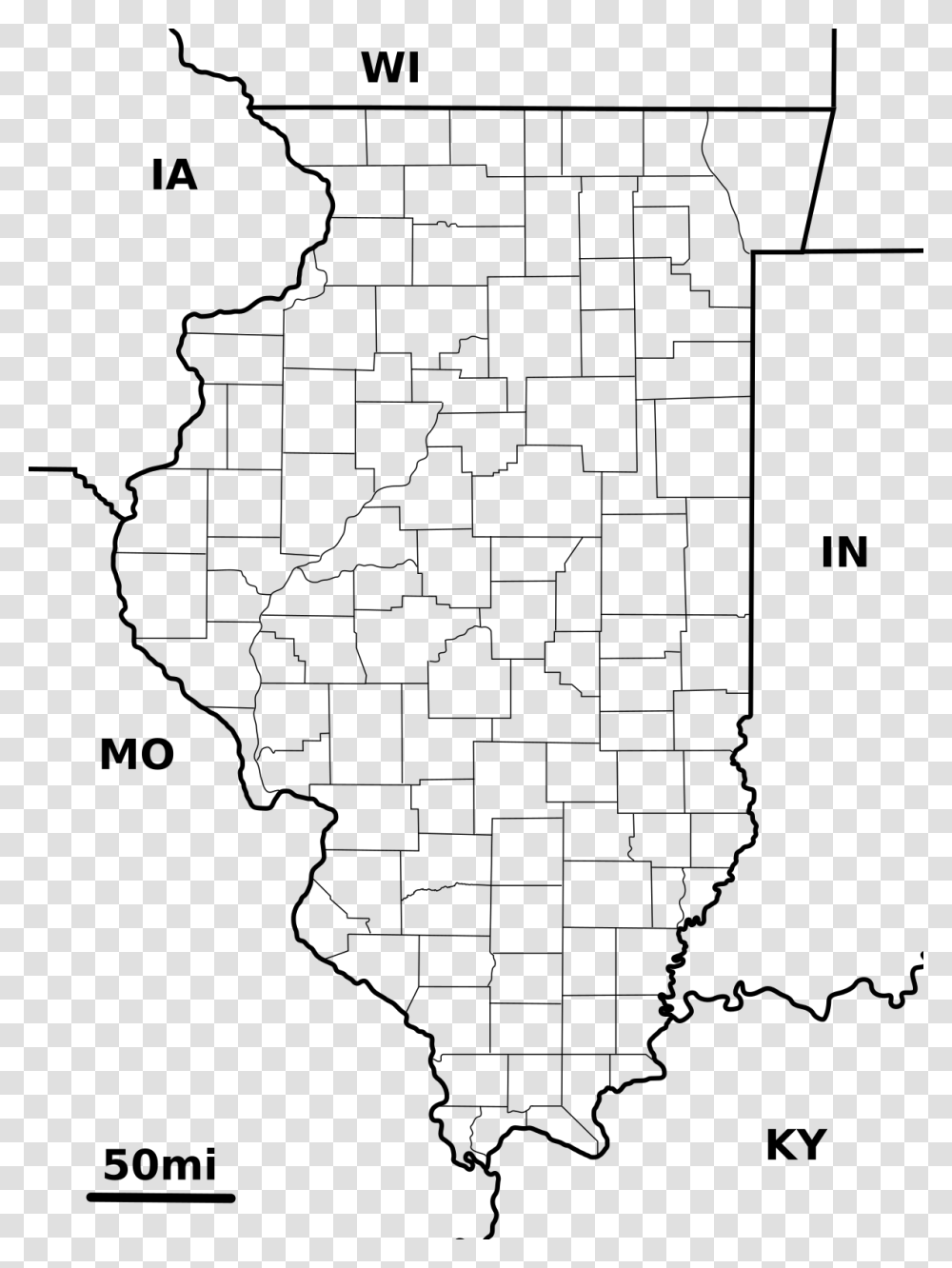Illinois County Map Vector, Gray, World Of Warcraft Transparent Png