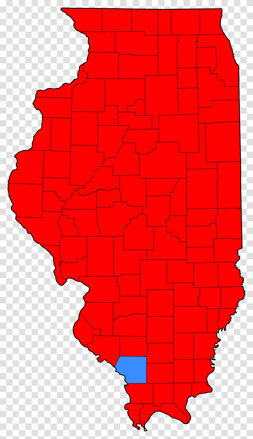 Illinois Pres Election Map 1972 Illinois Map Blue, Person, Human, Plot Transparent Png