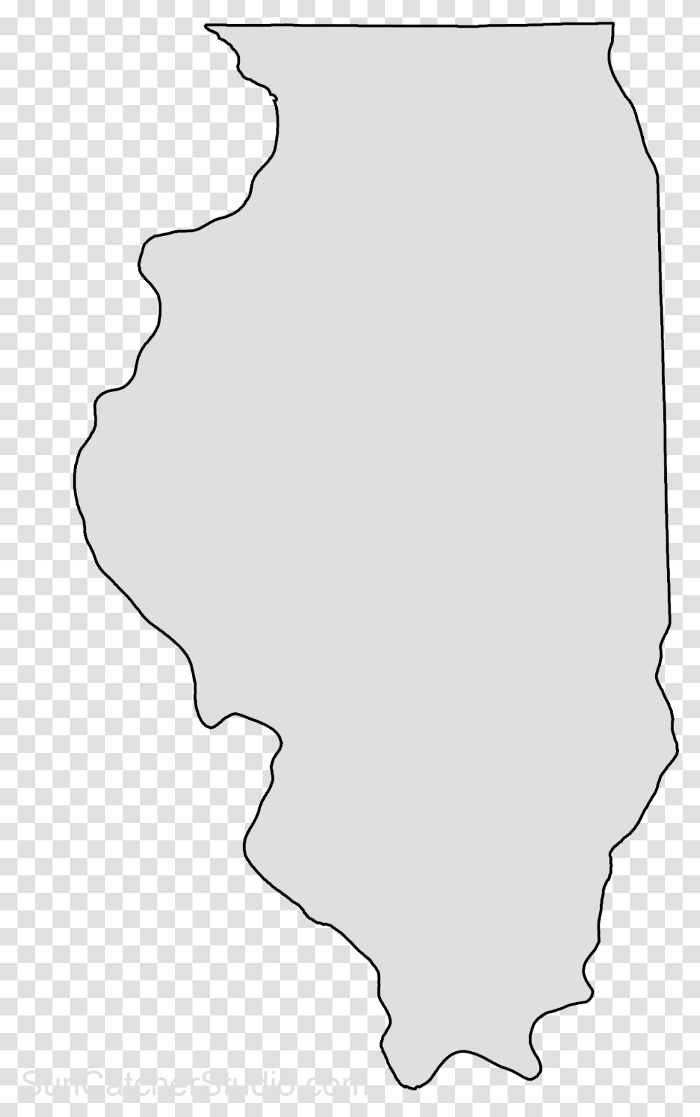 Illinois State Outline, Silhouette, Person, Human, Face Transparent Png