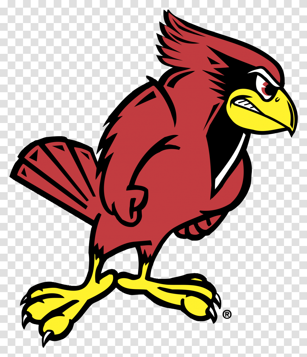Illinois State Redbird Logo Mascot Illinois State Redbird, Animal, Graphics, Art, Beak Transparent Png