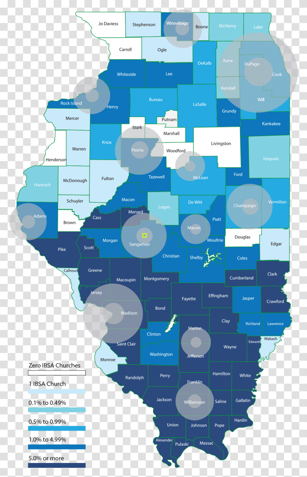 Illinois Thin Blue Line, Map, Diagram, Bush, Vegetation Transparent Png