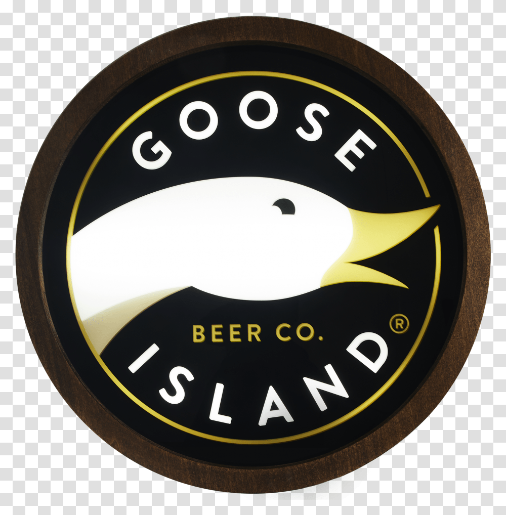 Illuminated Bar Sign Beer Goose Island, Logo, Emblem Transparent Png