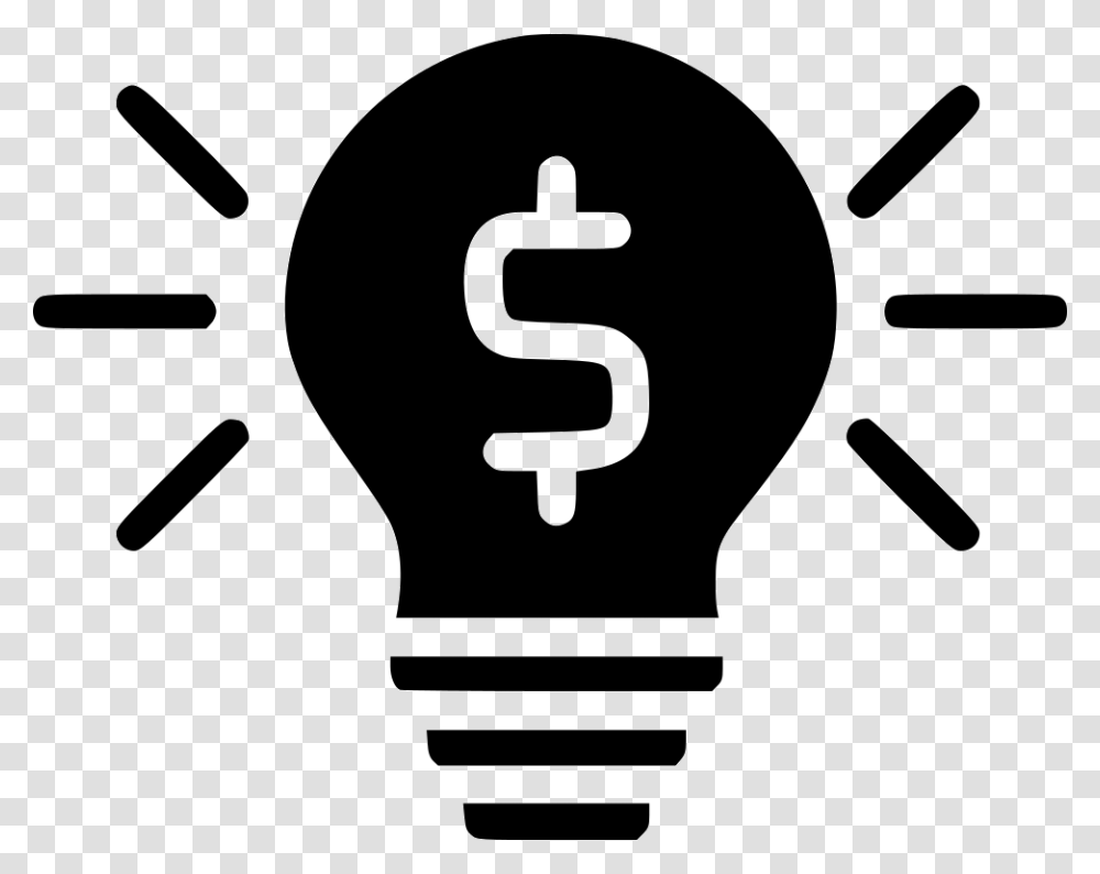 Illuminated Lightbulb Finance Sign, Lighting Transparent Png