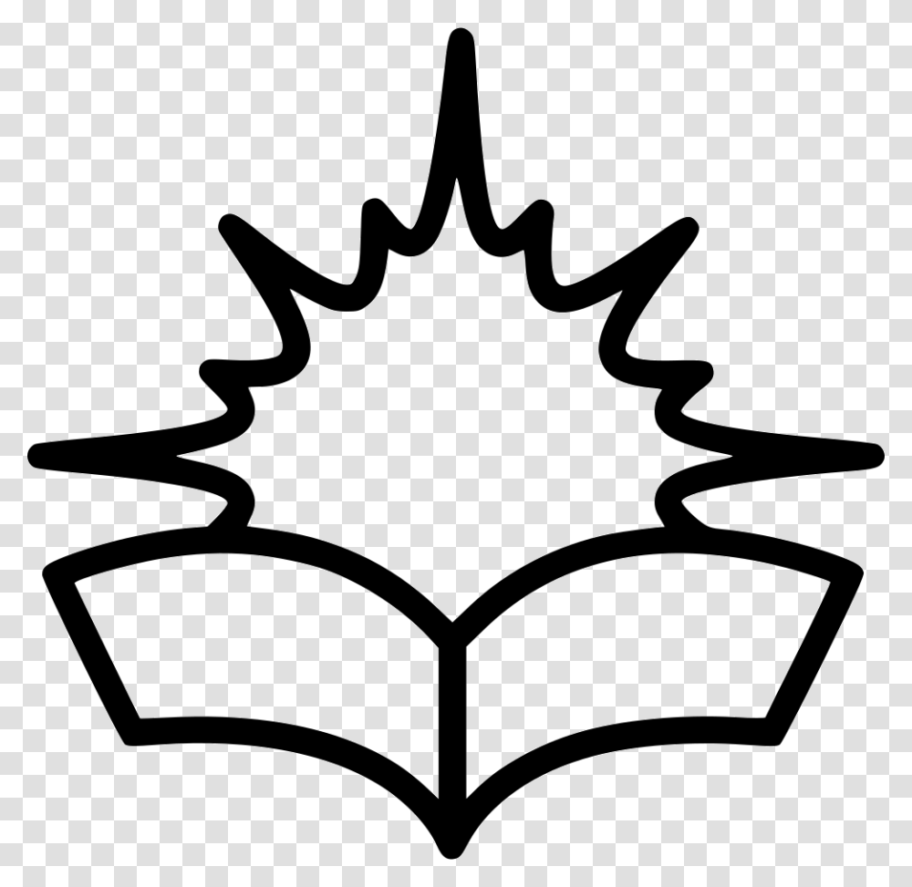 Illuminated Open Book Book Plant Icon, Leaf, Dynamite, Bomb Transparent Png