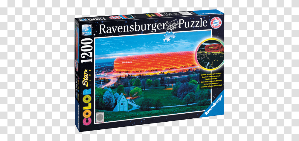 Illuminated Puzzle Arena 1200 Parts Ravensburger Puzzle 1200 Teile, Monitor, Electronics, Building Transparent Png