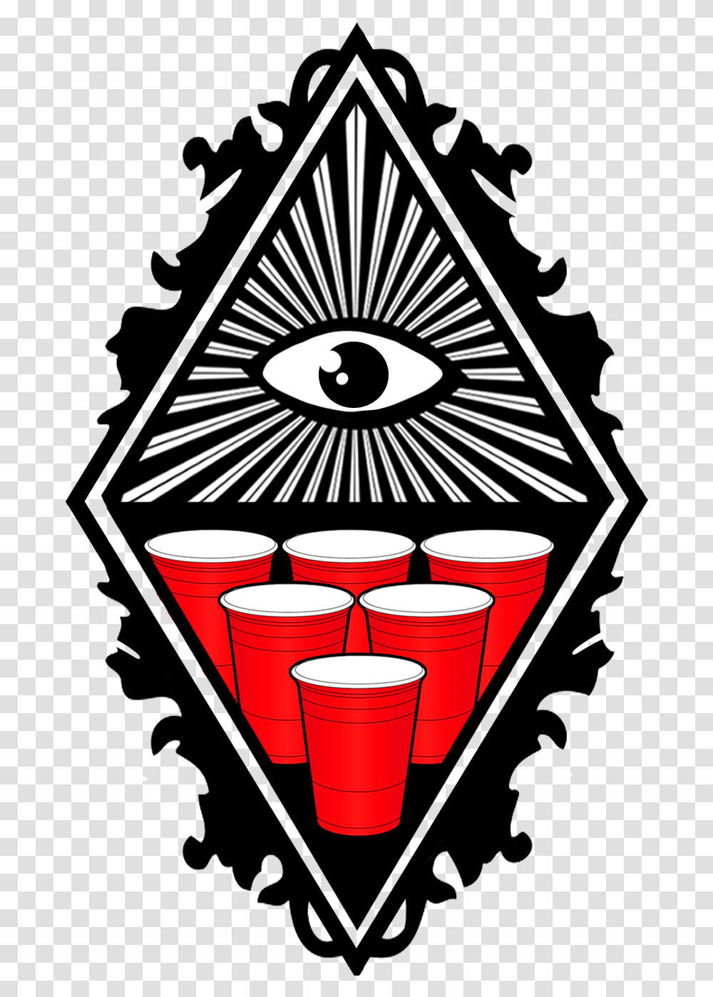 Illuminati Clipart Illuminati Symbols, Cup, Advertisement, Poster, Chandelier Transparent Png