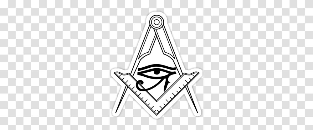 Illuminati Eye Geometric Tattoo Masonic Compass, Triangle, Symbol, Stencil Transparent Png