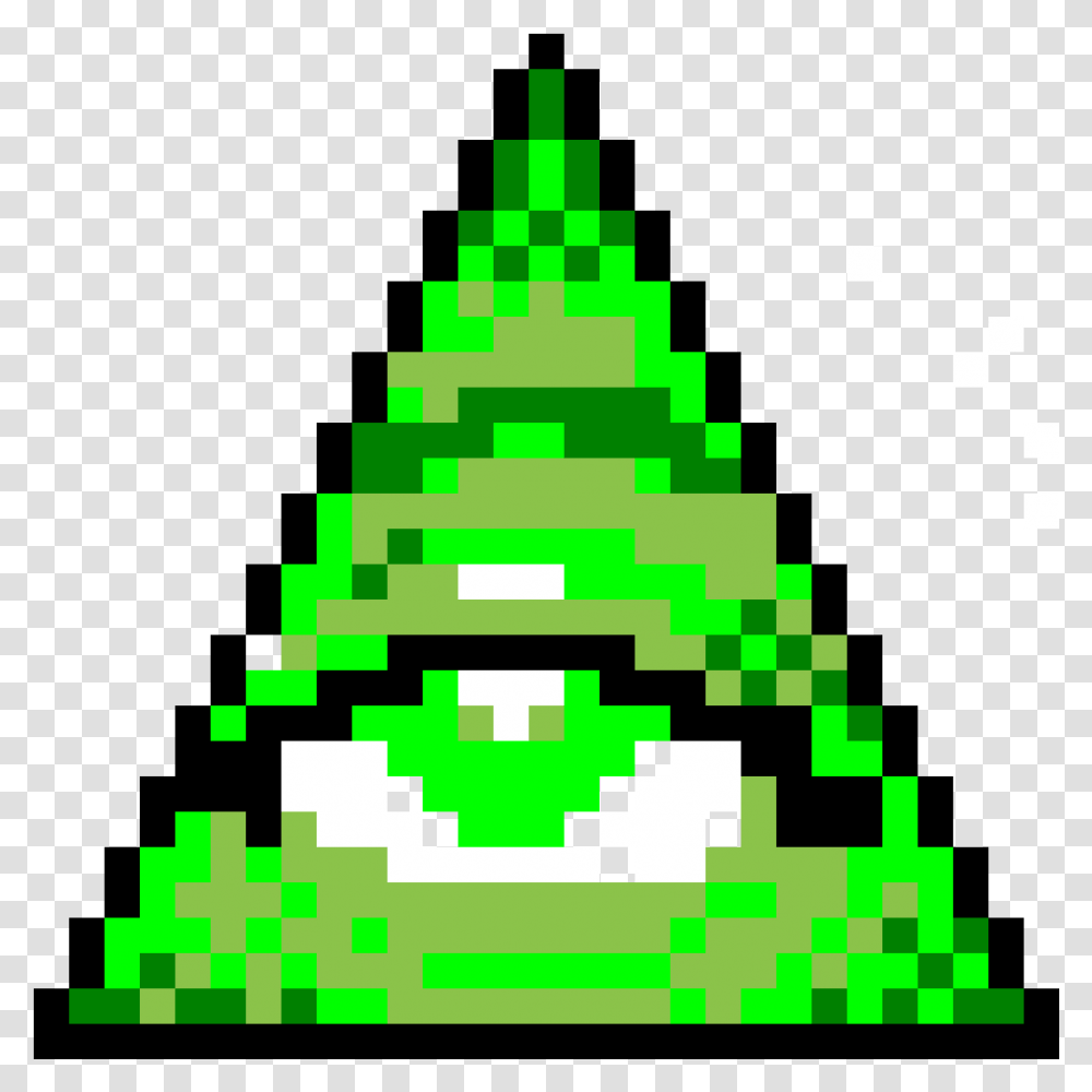 Illuminati Pixel Art Clipart Download Pixel Art Illuminati, Triangle, Tree, Plant Transparent Png