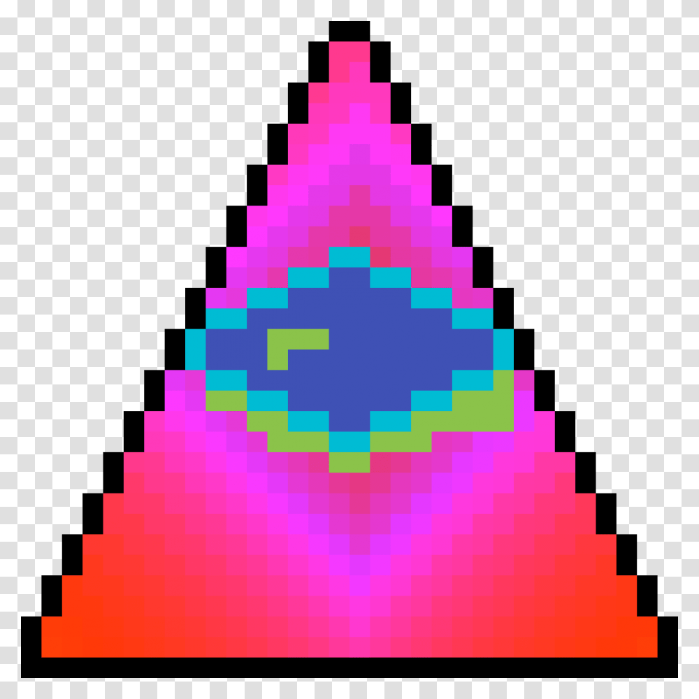 Illuminati Pixel Art, Triangle, Pattern, Ornament Transparent Png