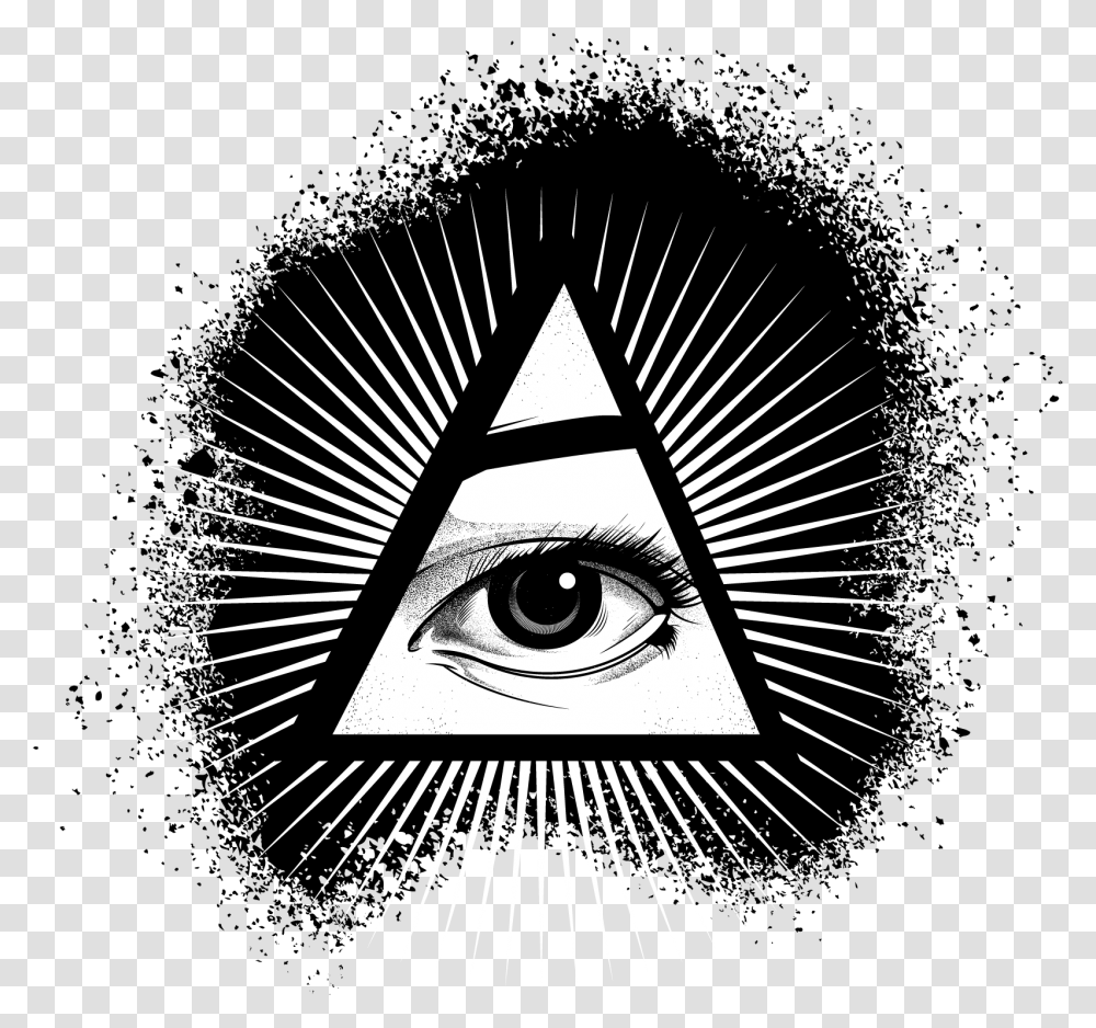 Illuminati Pyramid Allseeingeye Logo Illuminati, Art, Graphics, Drawing, Label Transparent Png