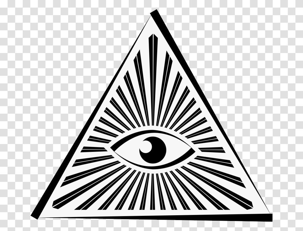 Illuminati, Triangle, Arrowhead, Stencil Transparent Png
