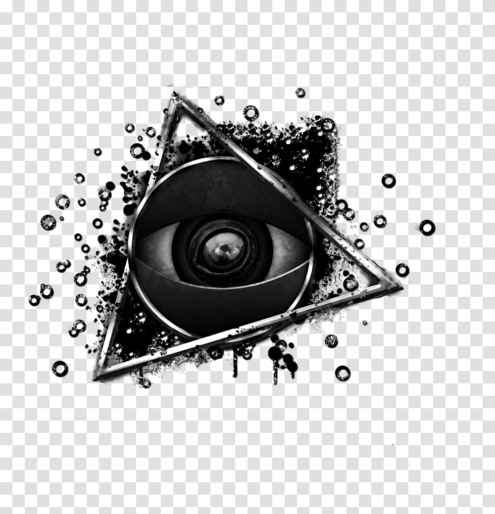 Illuminati Third Eye Symbol Organization Camera Tattoo, Triangle, Sphere, Helmet Transparent Png