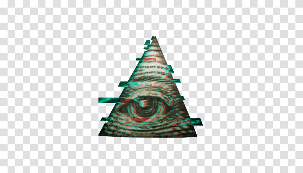 Illuminati Triangle Triangulo Freetoedit Glitch, Rug, Cone Transparent Png