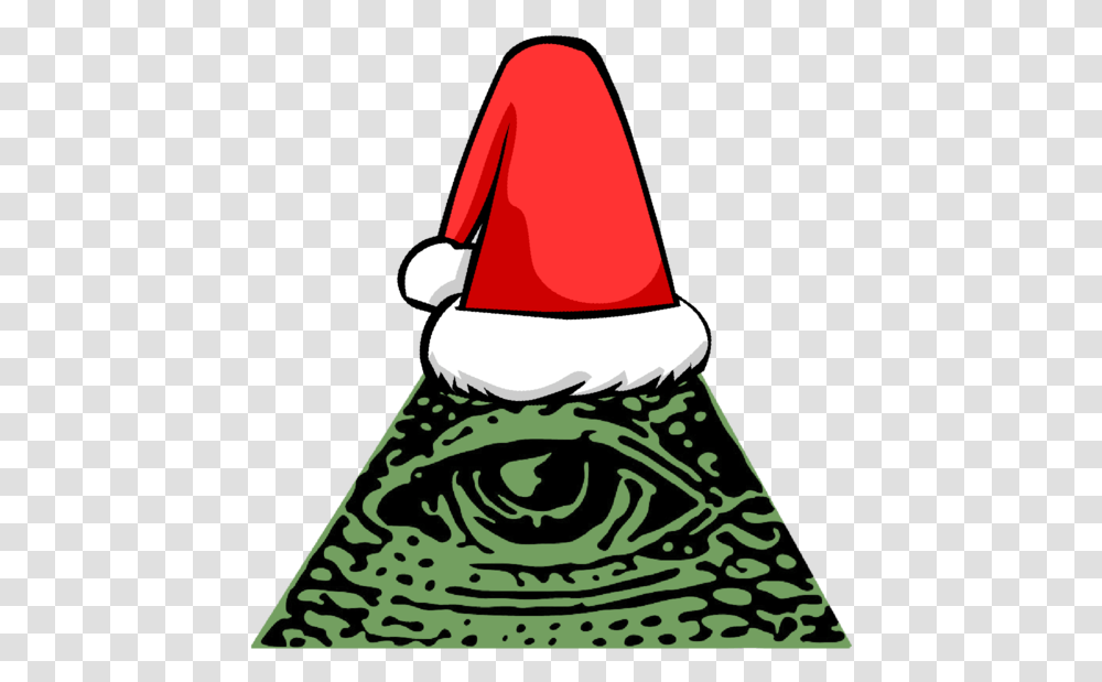 Illuminati W Santa Hat, Cone, Wedding Cake, Dessert, Food Transparent Png