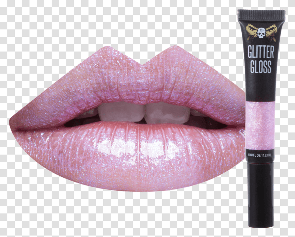 Illusion Glitter Lip Gloss Lip Care, Cosmetics, Lipstick, Mouth, Teeth Transparent Png