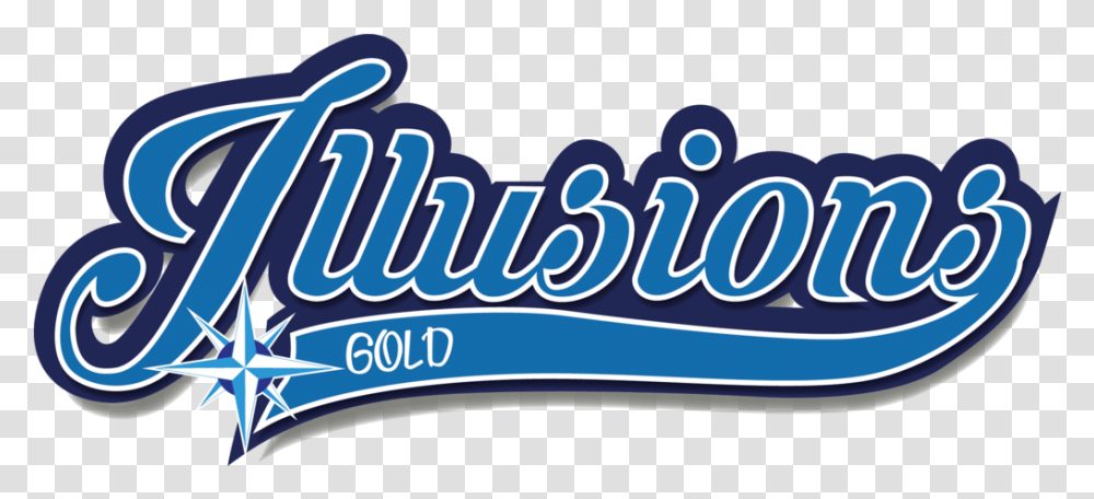 Illusions Illusions Gold Softball Logo, Text, Label, Word, Paper Transparent Png