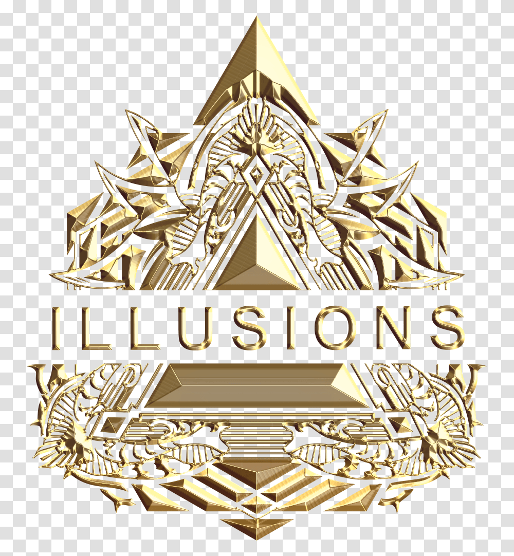 Illusions Logo Gold Badge, Chandelier, Lamp, Trademark Transparent Png