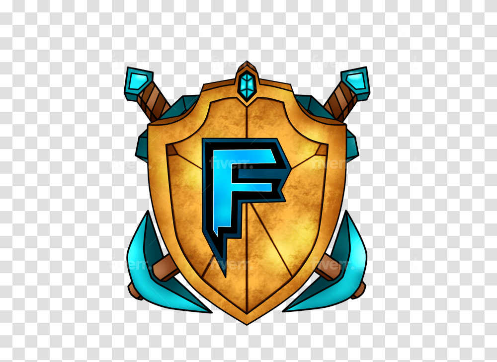 Illustrate A Minecraft Sever Logo Or Icon And Discord Vertical, Armor, Shield, Clock Tower, Architecture Transparent Png