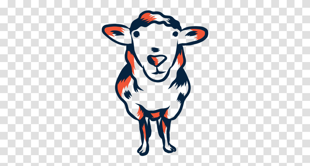 Illustrated Duotone Sheep & Svg Vector File Animal Figure, Mammal, Bull, Wildlife, Person Transparent Png