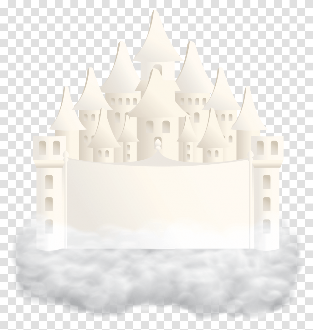 Illustrated Floating Castle In The Clouds, Wedding Cake, Dessert, Food, Birthday Cake Transparent Png