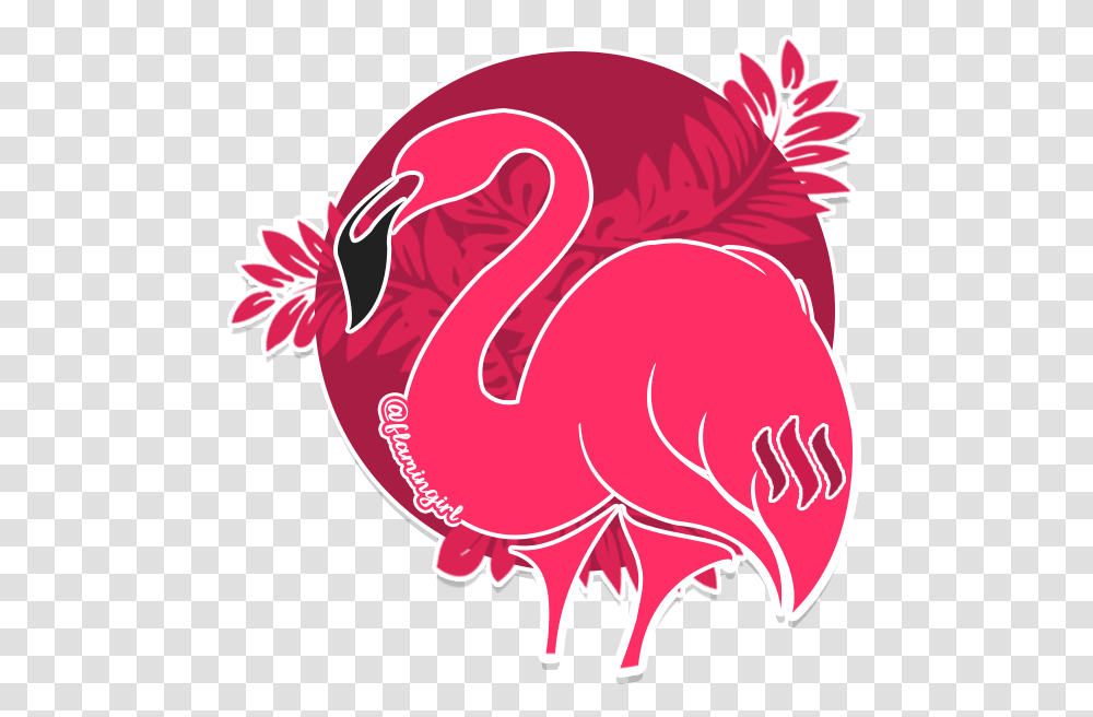 Illustration, Animal, Bird, Flamingo Transparent Png