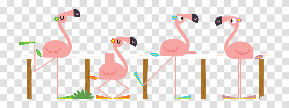 Illustration, Animal, Bird, Flamingo Transparent Png
