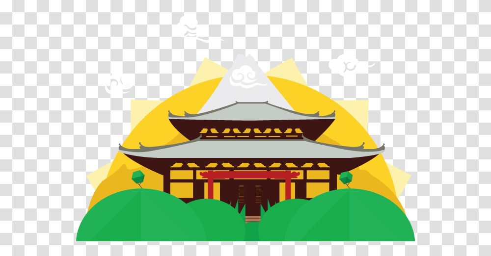 Illustration, Architecture, Building, Temple, Shrine Transparent Png