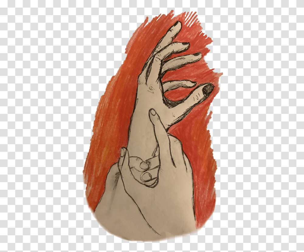 Illustration, Hand, Modern Art, Painting Transparent Png