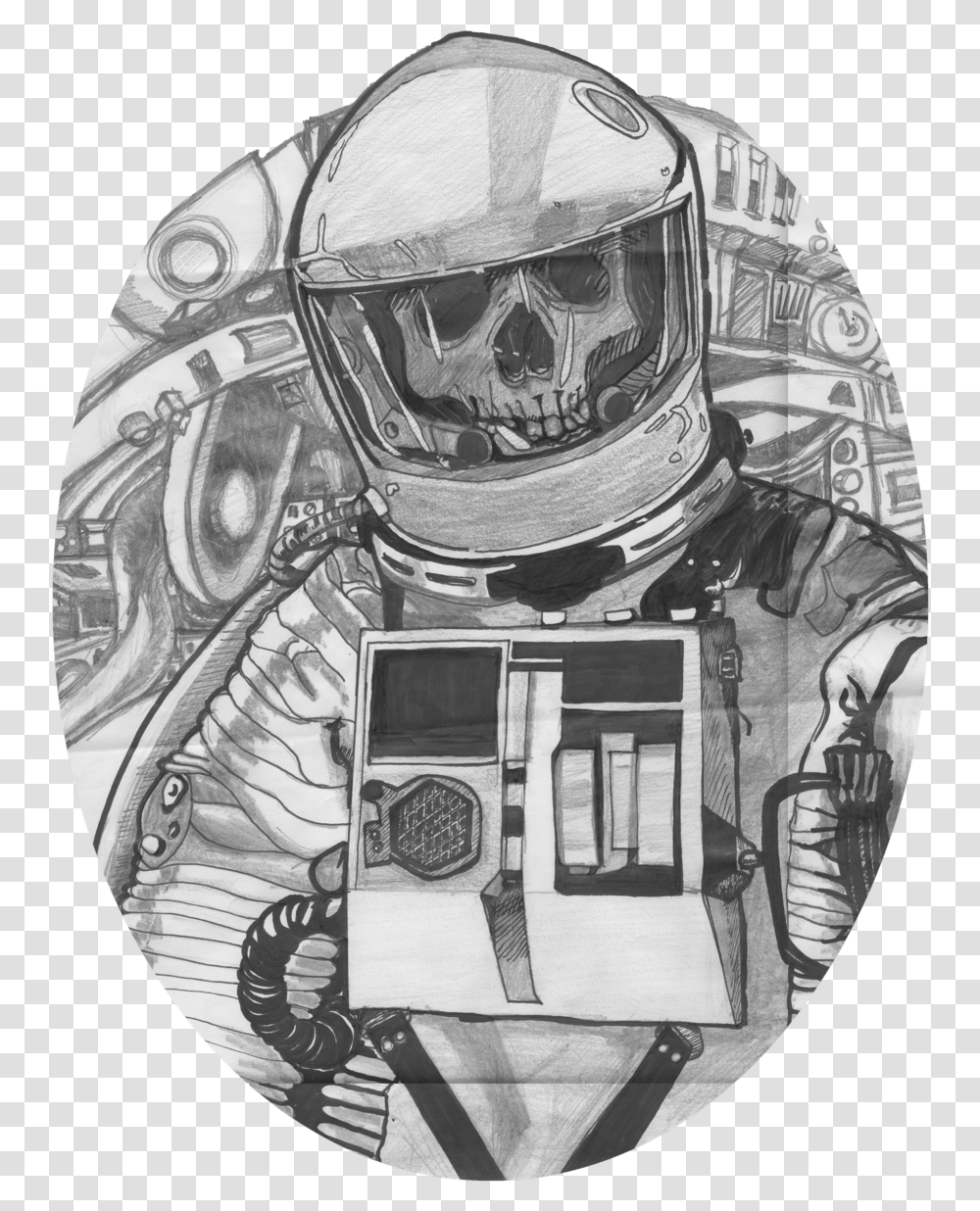 Illustration, Astronaut, Helmet, Apparel Transparent Png