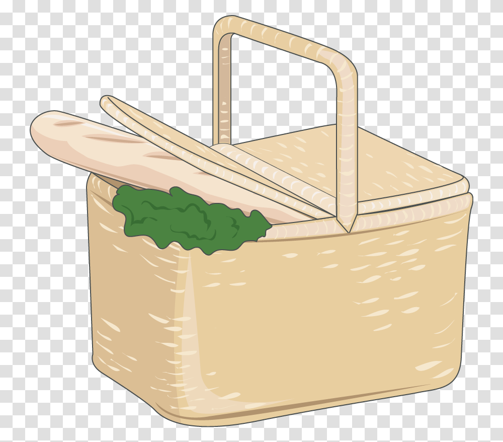 Illustration, Basket, Wood, Shopping Basket, Brie Transparent Png