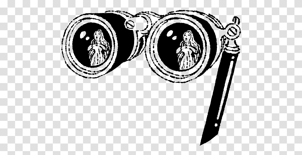 Illustration, Binoculars Transparent Png