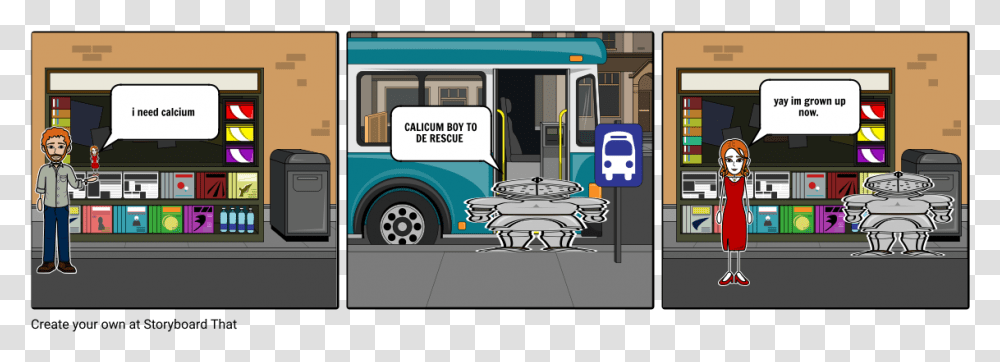 Illustration, Bus, Vehicle, Transportation, Person Transparent Png