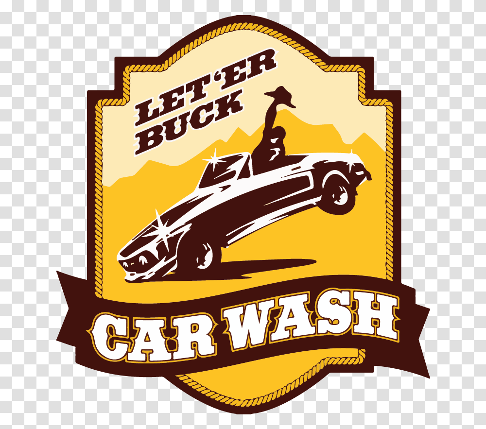 Illustration Car Wash Let Er Buck Car Wash, Poster, Advertisement, Flyer, Paper Transparent Png