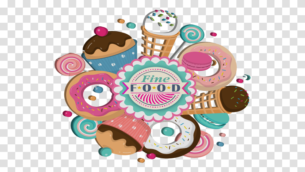 Illustration, Cupcake, Cream, Dessert, Food Transparent Png