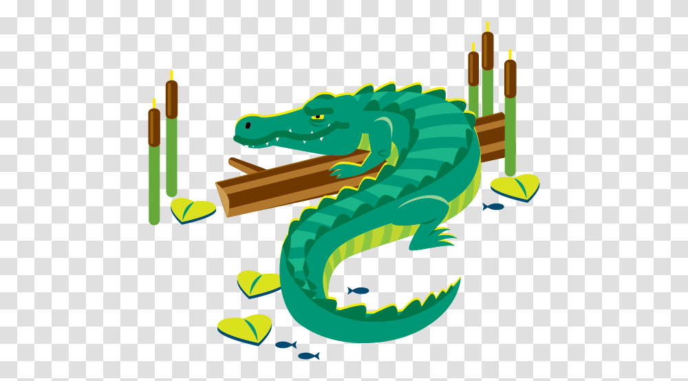 Illustration, Dragon, Animal, Reptile, Crocodile Transparent Png