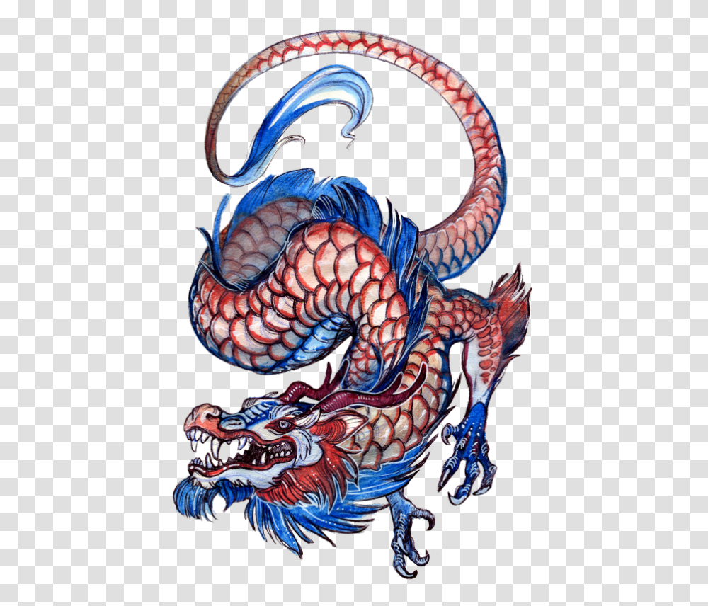 Illustration, Dragon, Painting Transparent Png