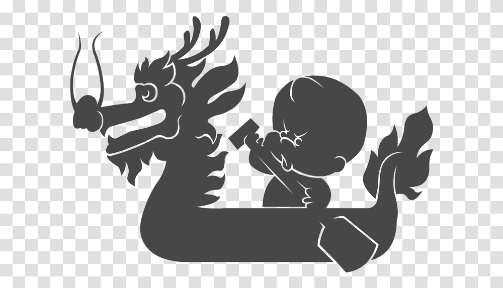 Illustration, Dragon, Silhouette, Baby Transparent Png