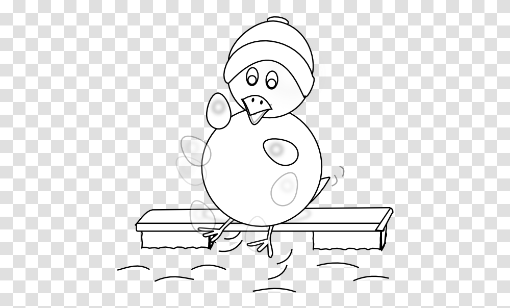 Illustration, Drawing, Snowman Transparent Png